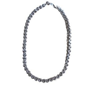 925 sterling silver rhinestone diamonds jewel bracelet